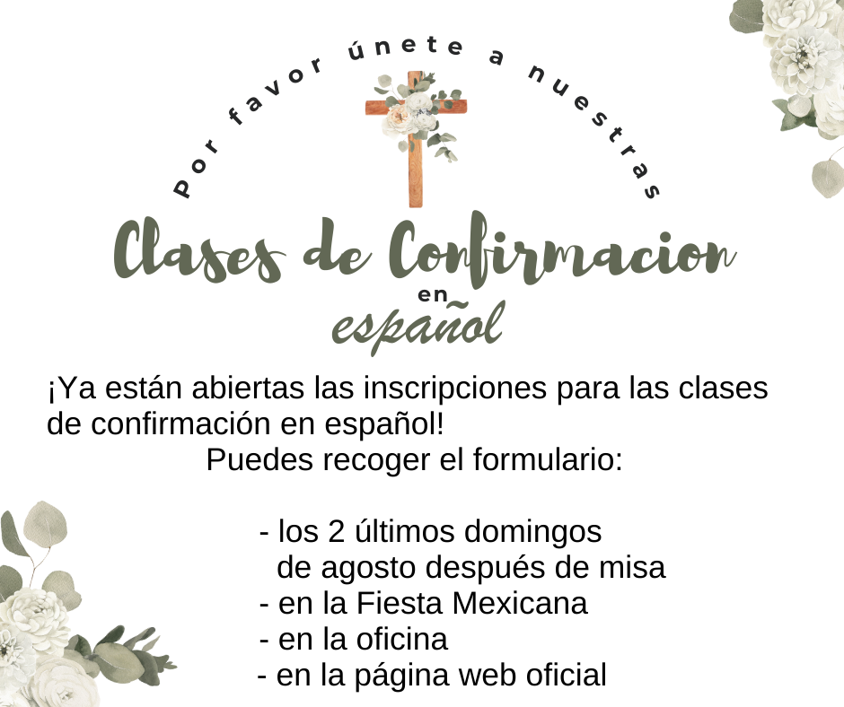 Confirmation Classes in Spanish