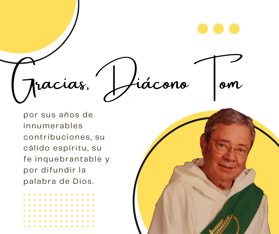 Farewell and Godspeed, Deacon Tom!