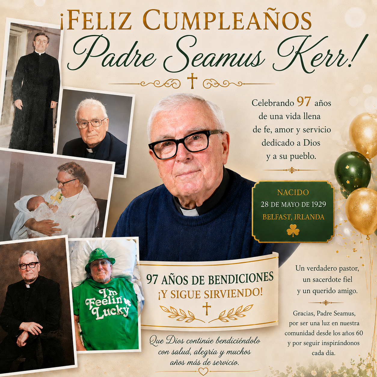Feliz Cumpleaños Padre Seamus Kerr