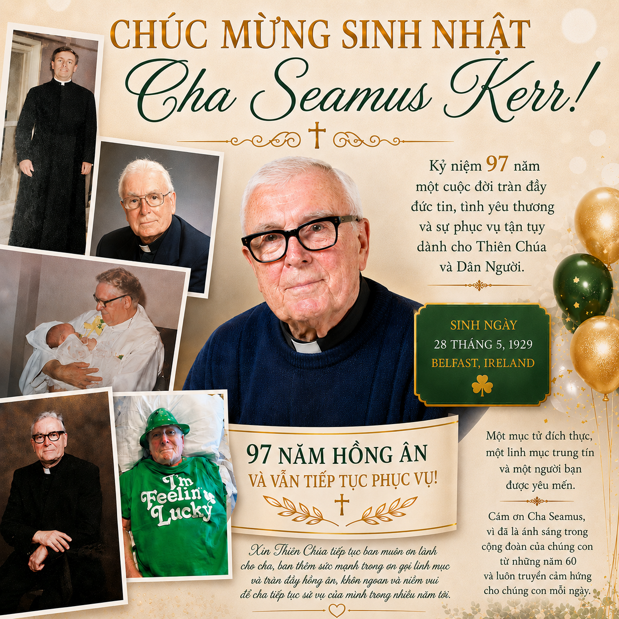 Chúc Mừng Sinh Nhật Cha Seamus Kerr