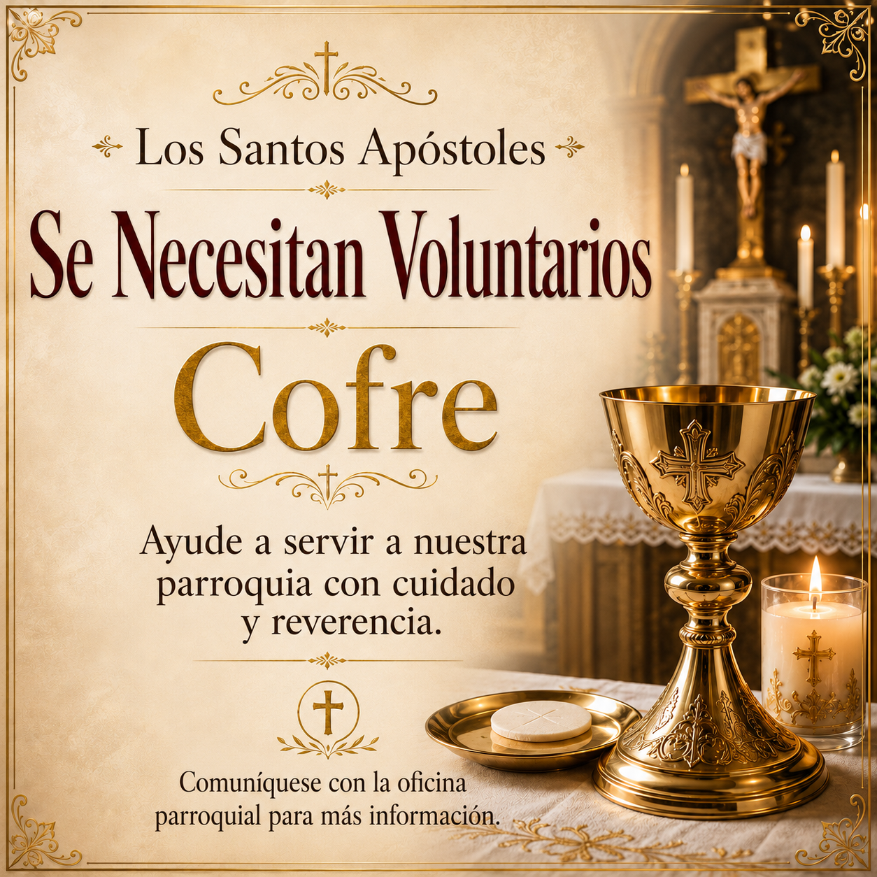Se necesitan voluntarios para el Cofre