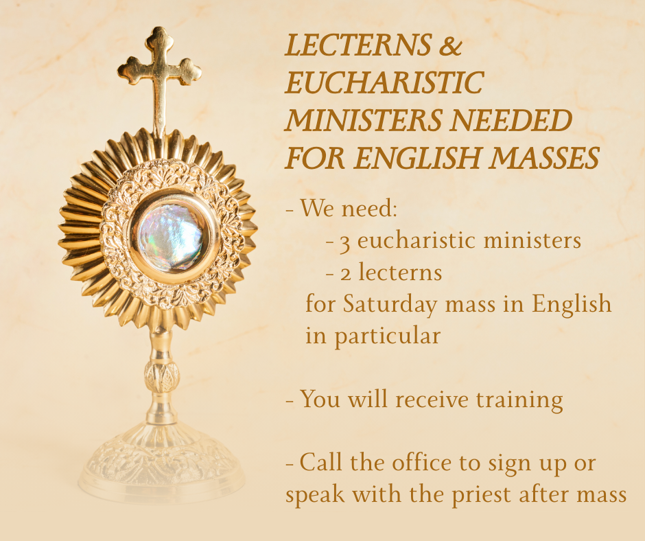 Eucharistic Ministers Needed