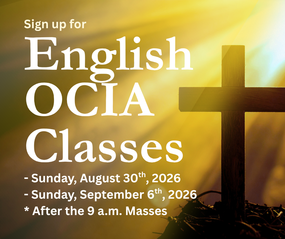 Registration for OCIA in English