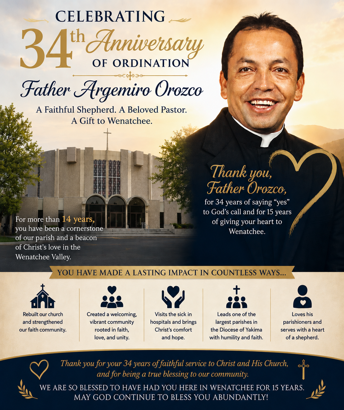 Father Argemiro Orozco Ordination Anniversary