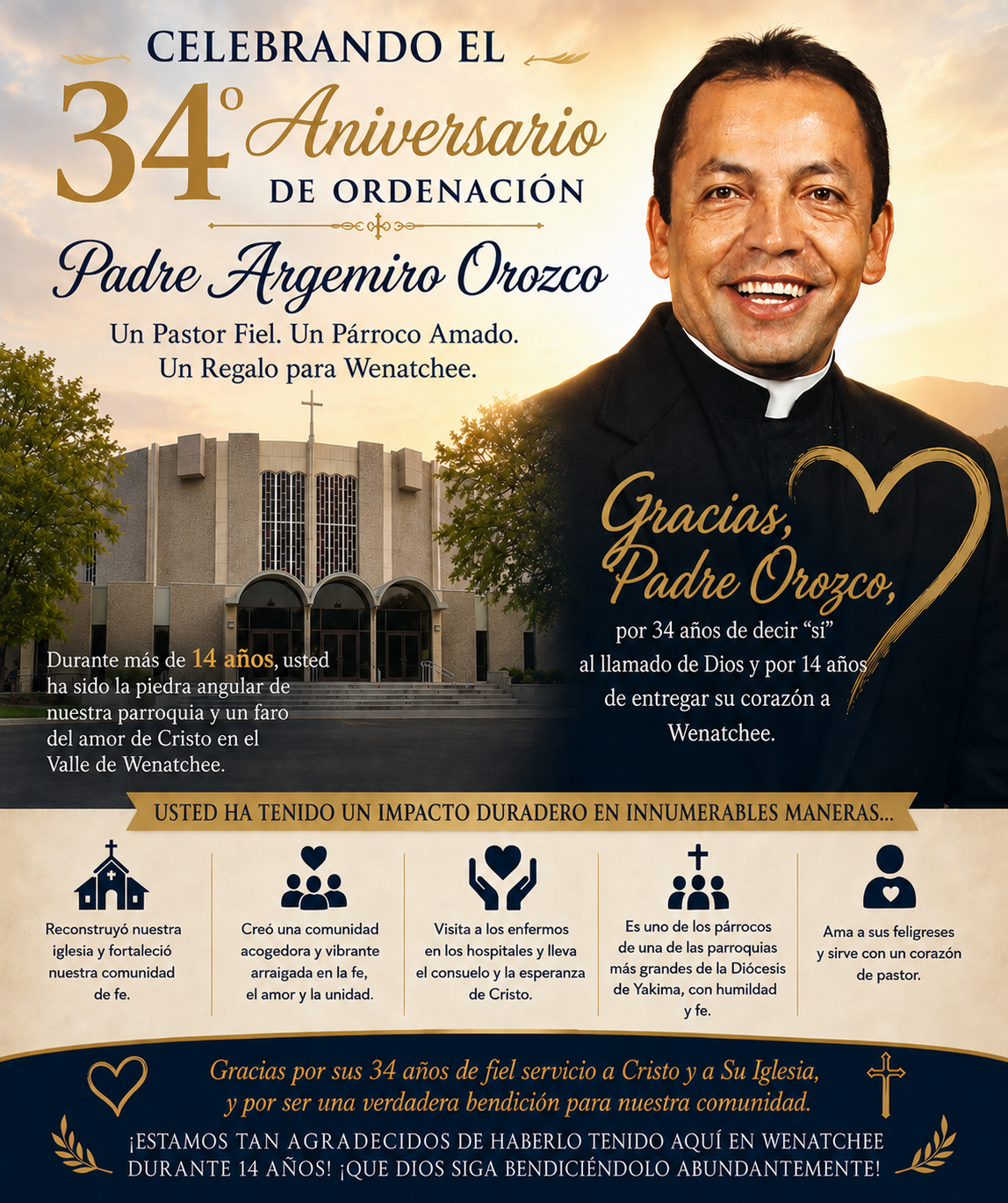 Aniversario de Ordenación de Padre Argemiro Orozco